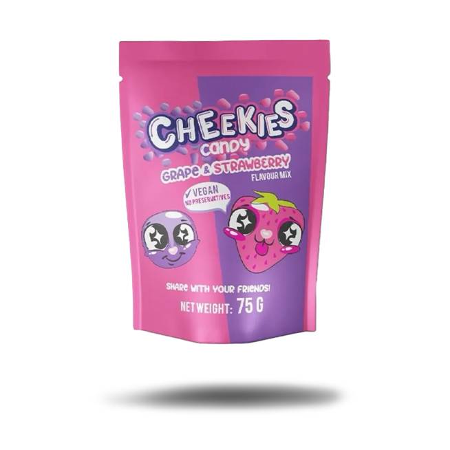 Cheekies Candy Grape & Strawberry (75g)