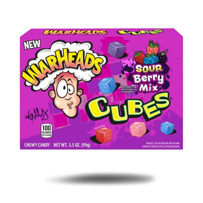 Warheads Sour Berry mix Cubes MHD 31.Oktober 2025 (99g)