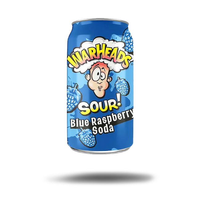 Warheads Sour Blue Raspberry Soda (330g)