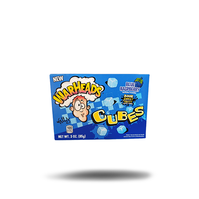 Warheads Cubes Blue Raspberry (85g) - Candytraum