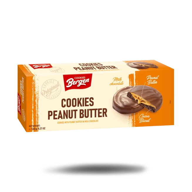 Bergen Cookies Peanut Butter (128g)