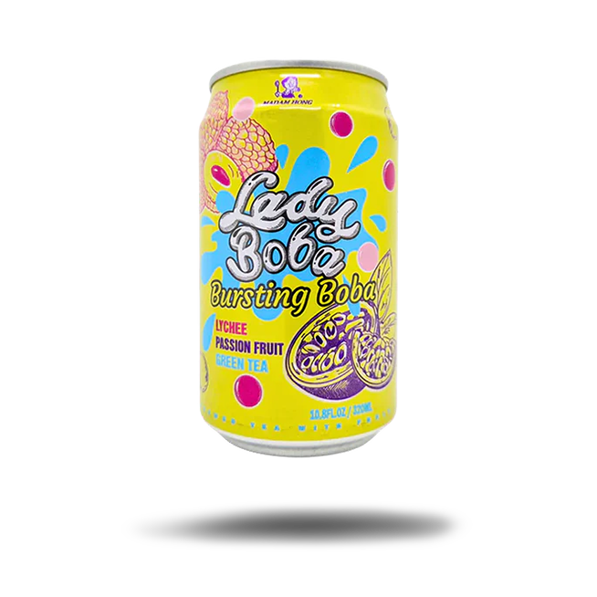 Madam Hong Bubble Tea Lychee Passion Fruit Green Tea (320ml)