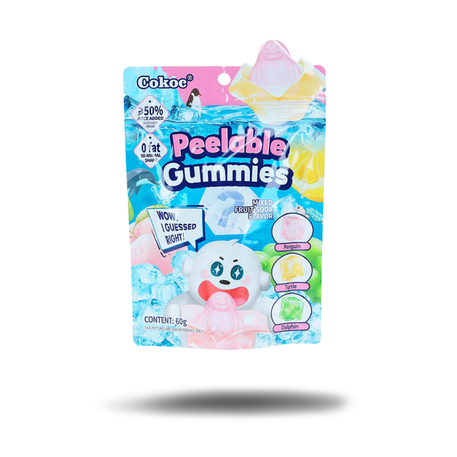 Cokoc Peelable Gummies Mixed Fruit Soda (60g)