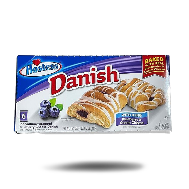 Hostess Danish Blueberry & Cream Cheese (468g)