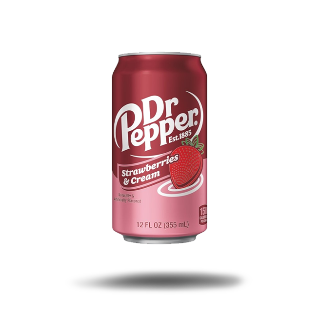 Dr. Pepper Strawberries & Cream (355ml) - Candytraum