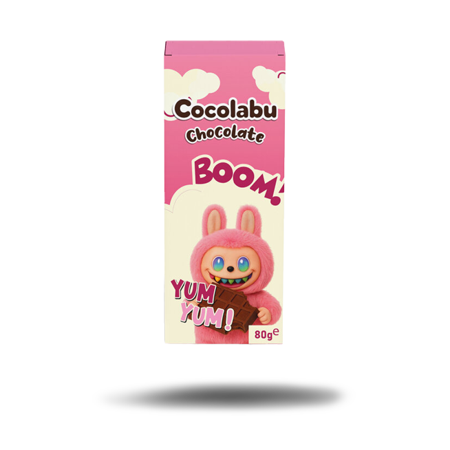Cocolabu Chocolate Boom! Yum Yum! Himbeer Schokolade Angel Hair mit Pistaziencremefüllung (80g)
