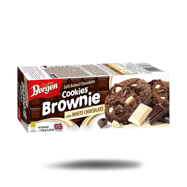 Bergen Brownie Cookies White Chocolate (126g)