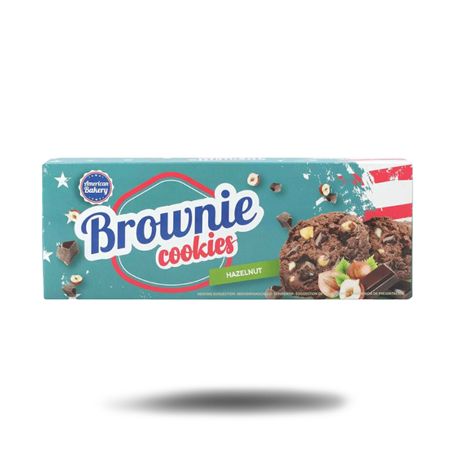 American Bakery Brownie Cookies Hazelnut (106g) - Candytraum