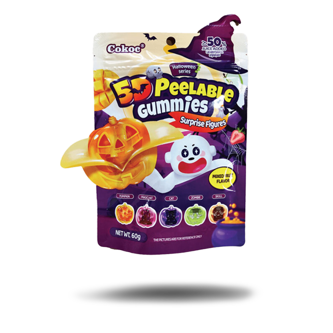 Cokoc 5D Peelable Gummies Surprise Figures Halloween (60g)