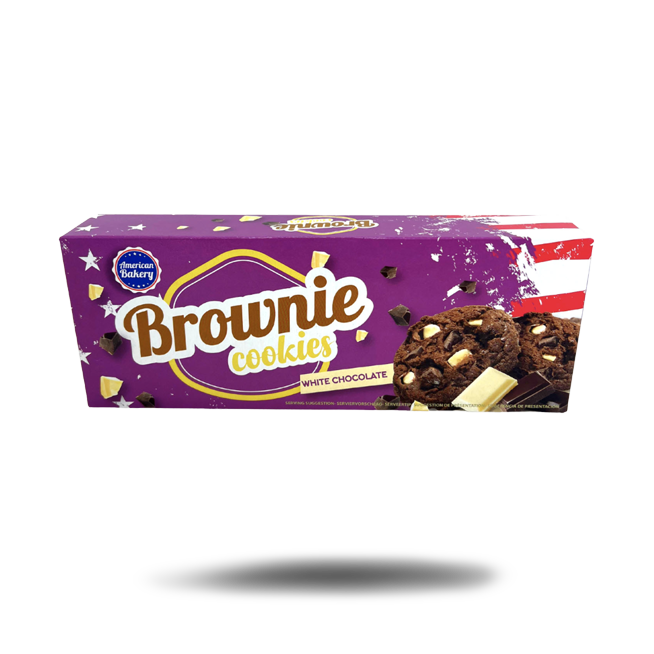 American Bakery Brownie Cookies White Chocolate (106g) - Candytraum